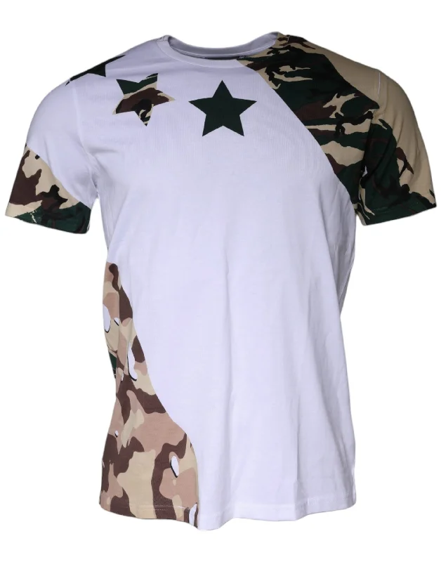 Dolce & Gabbana  Camouflage Stars Crew Neck Men's T-shirt