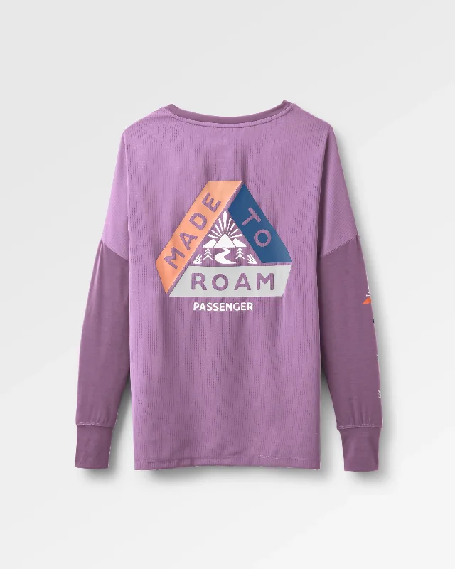 Lotus Recycled Active Long Sleeve Top - Lilac