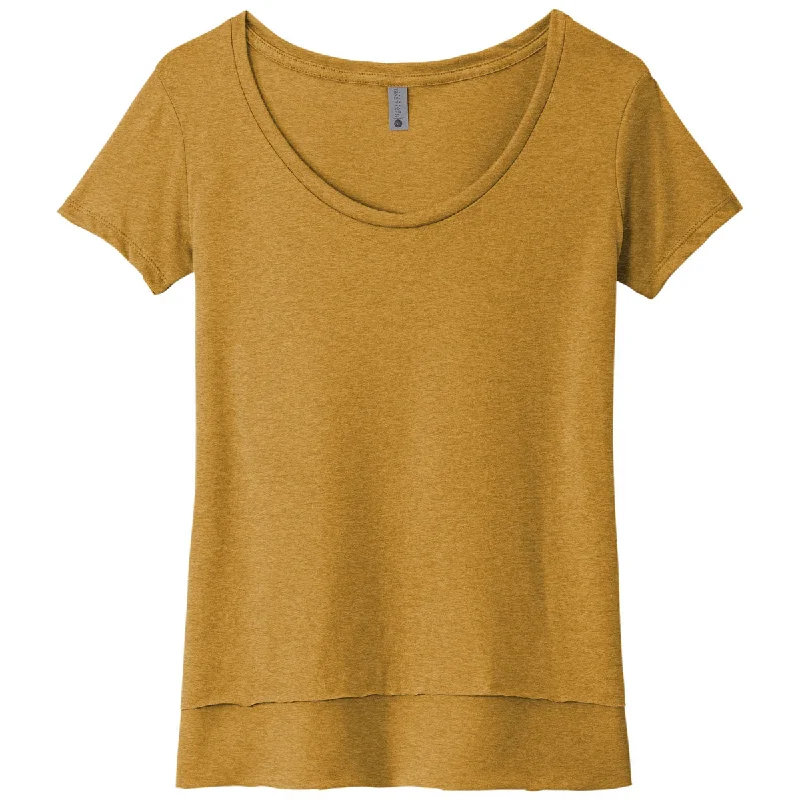 Next Level Women's Antique Gold Festival Scoop Neck Tee