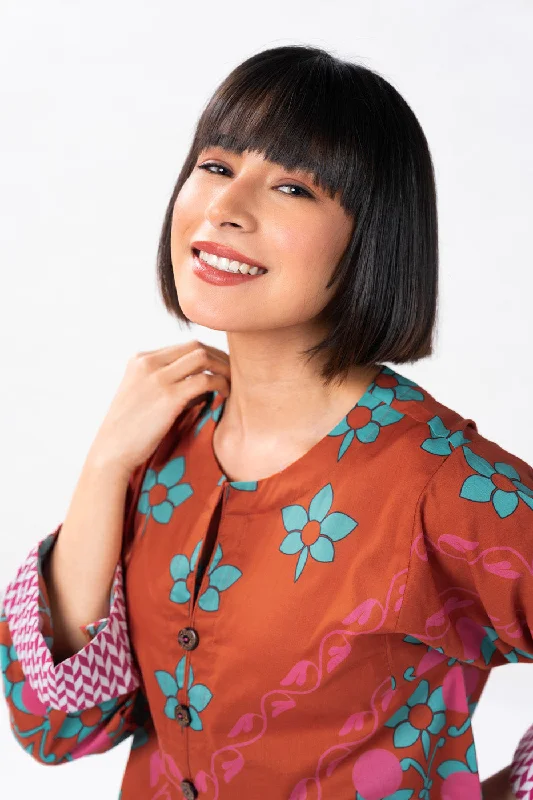 Printed Cambric Kurti