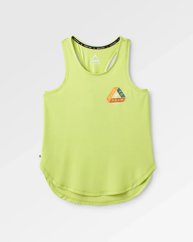 Twist Recycled Active Tank Top - Lime Juice