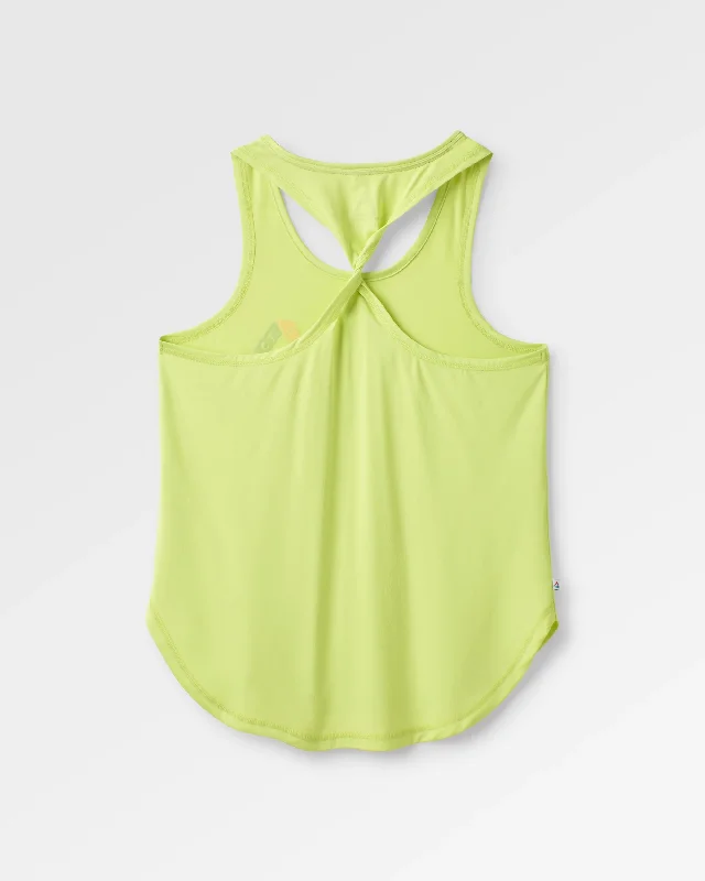 Twist Recycled Active Tank Top - Lime Juice