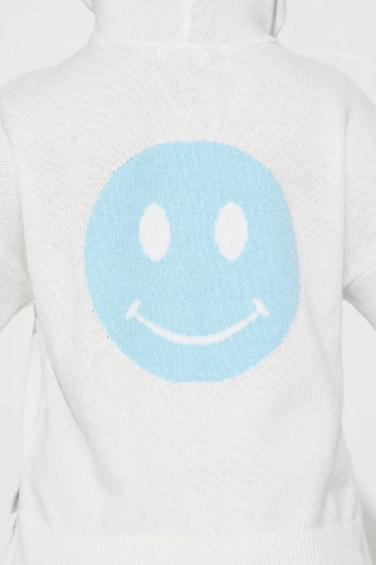 All Smiles Here Hooded Sweater - Ivory/combo