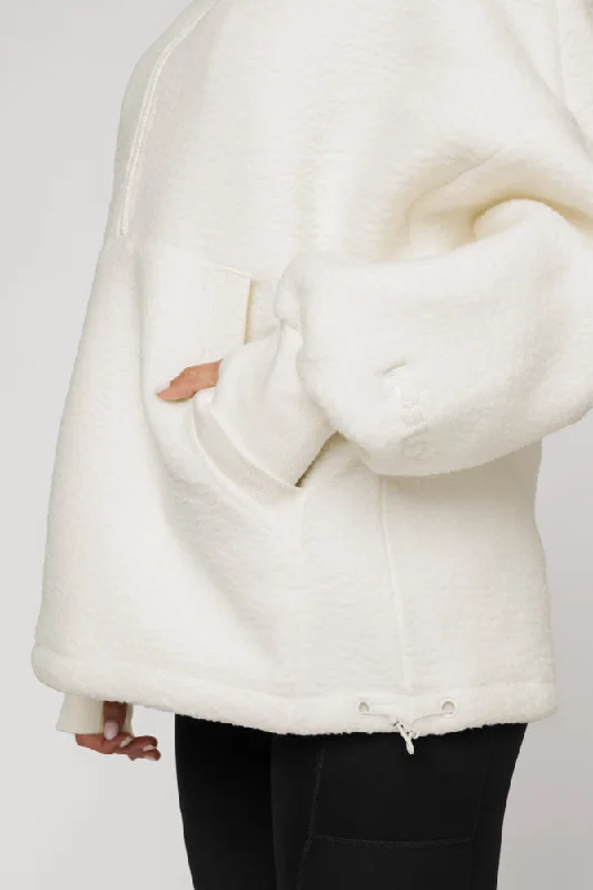 Big Hug Fleece Half Zip Sweater - Ice Cream