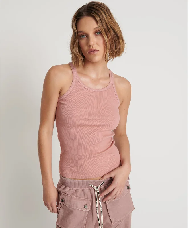 BLUSH BAMBOO LOGO SINGLET