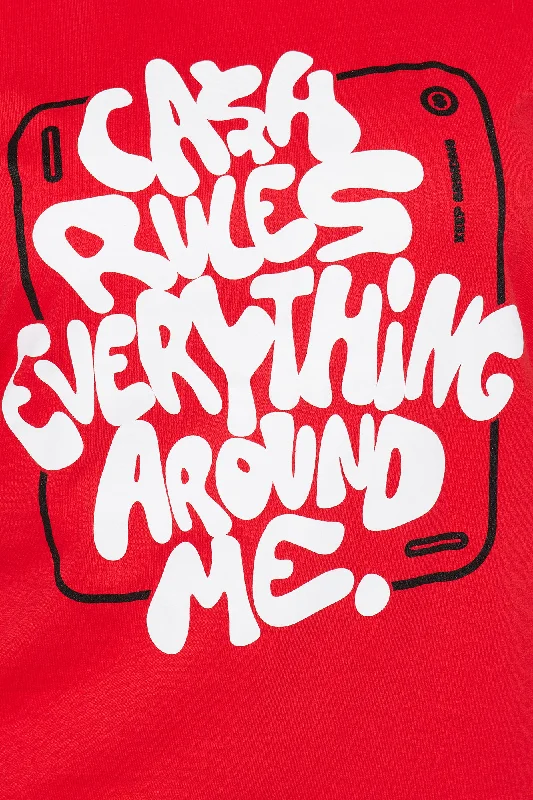 Cash Runs The World Tee - Red