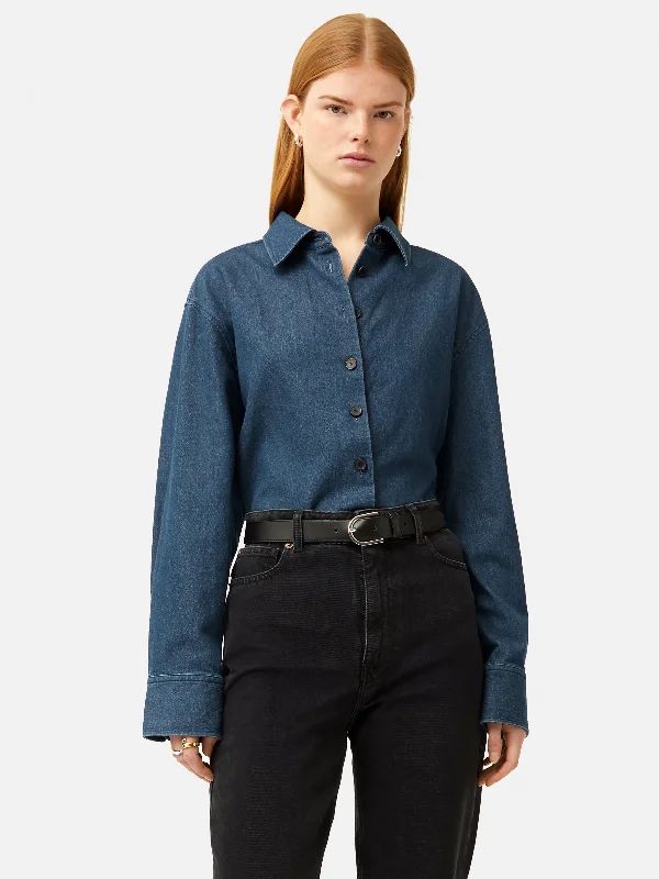 Denim Relaxed Shirt | Indigo