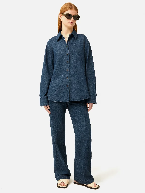 Denim Relaxed Shirt | Indigo