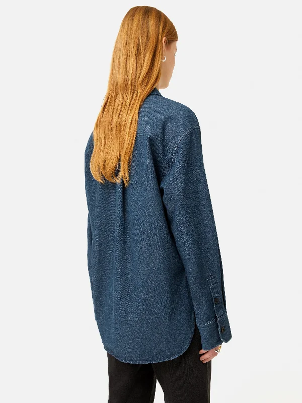 Denim Relaxed Shirt | Indigo