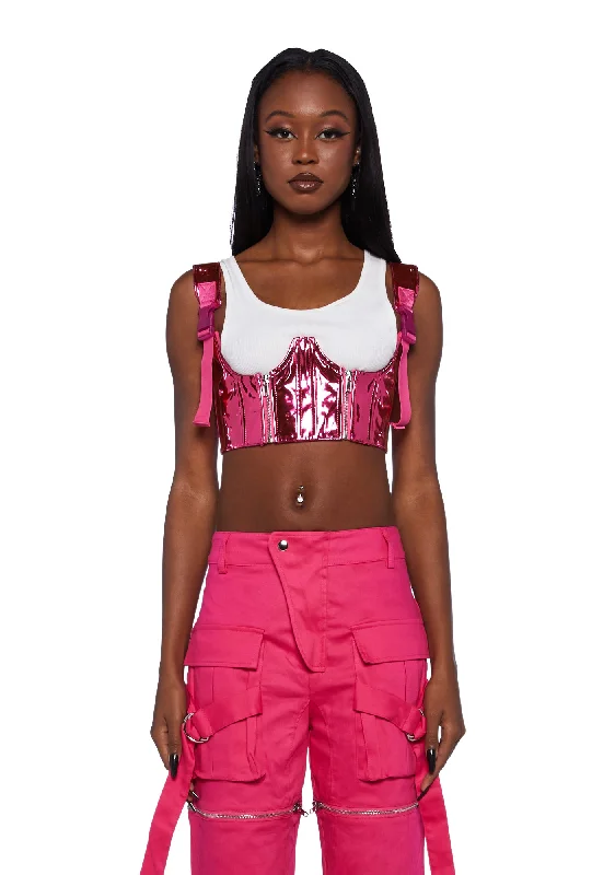 My Type Underbust Corset- Pink