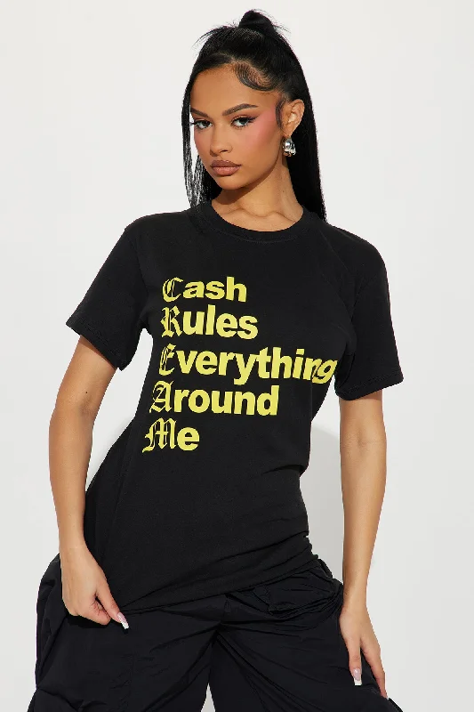 Monetary Motivation Graphic Tee - Black/Yellow