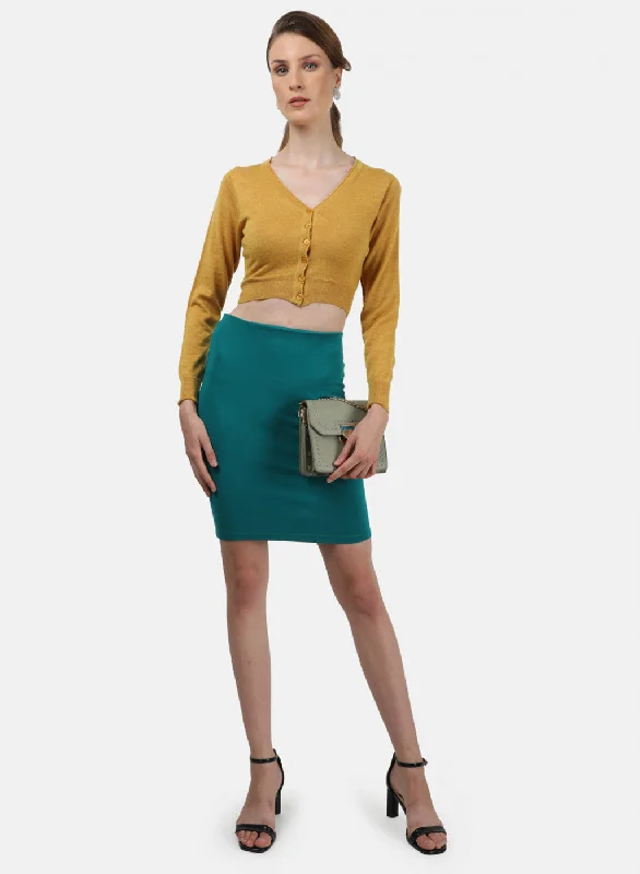 Women Yellow Solid Blouse