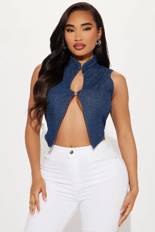 Nashville Top - Medium Wash