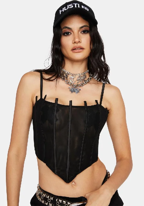 Noir Limited Access Corset Top