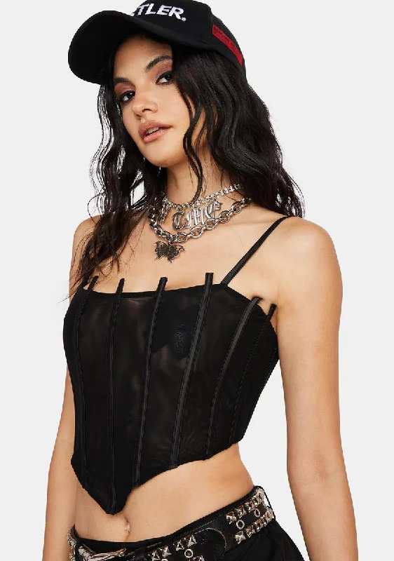 Noir Limited Access Corset Top