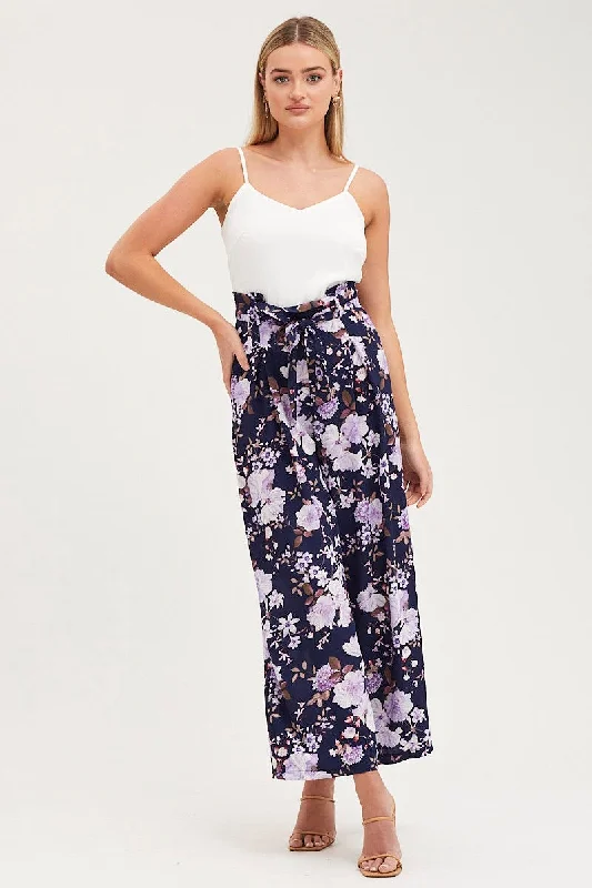 Print Wide Leg Jumpsuit