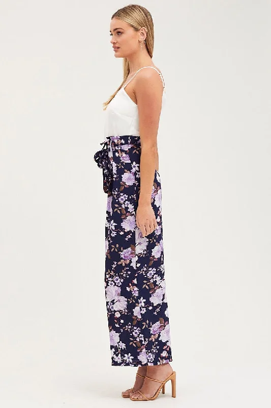 Print Wide Leg Jumpsuit