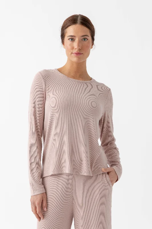 Women’s Bamboo Rib-Knit Long Sleeve Lounge Top