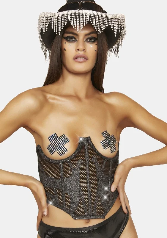 Sand Luster Underbust Corset