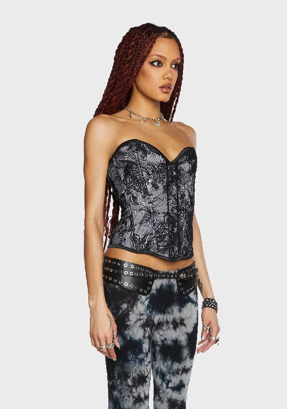 Spell Check Corset Top