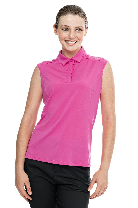 Women's Dew-Sweeper Sleeveless Golf Polo UPF 50+