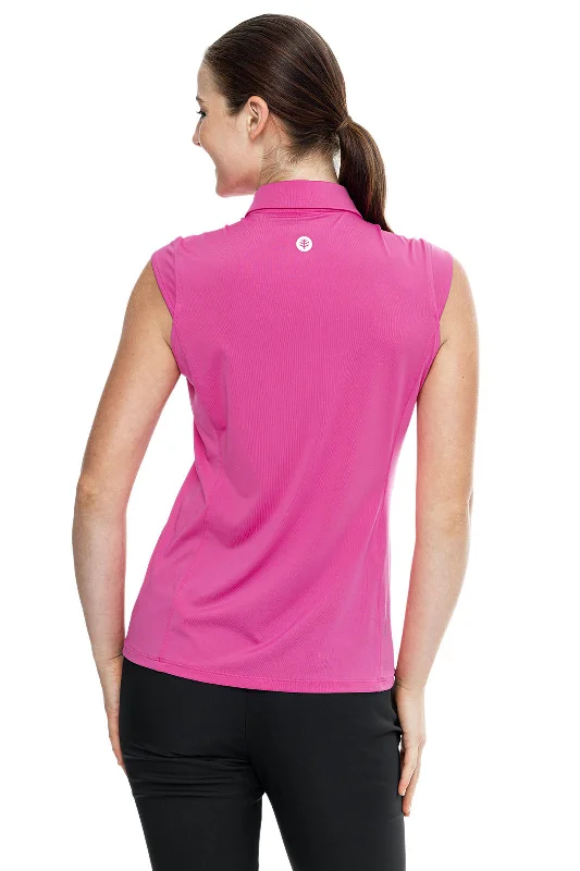 Women's Dew-Sweeper Sleeveless Golf Polo UPF 50+